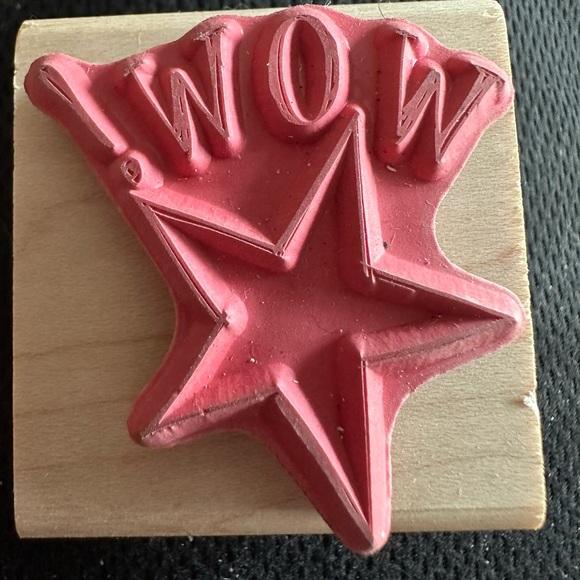 Stampabilities Rubber stamp: Wow! Star D1072 from the year 2005, NEW - Picture 4 of 4